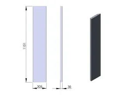 Pièce détachée Termatech Panneau lateral G ou D réf 08-610 - Ersho