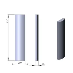 Panneau lateral G ou D réf 08-614 - Termatech