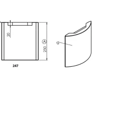 Panneau lateral G/D réf 08-425-W - Termatech