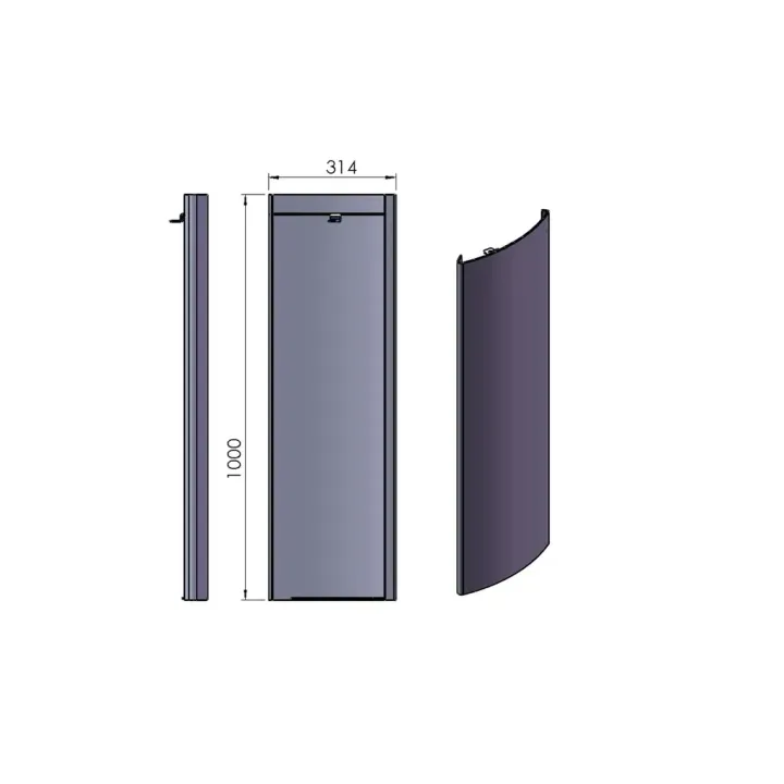 Pièce détachée Termatech Panneau latérale droit réf 09-145 - Ersho