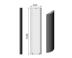 Pièce détachée Termatech Paroi laterale G ou D réf 08-541 - Ersho