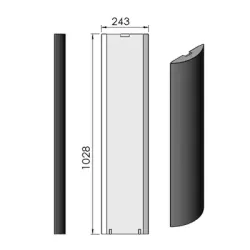 Paroi laterale G ou D réf 08-541 - Termatech