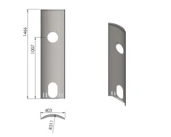 Pièce détachée Termatech plaque arrière réf 09-806 - Ersho