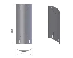 Pièce détachée Termatech plaque arrière réf 09-884 - Ersho