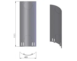 Pièce détachée Termatech plaque arrière réf 09-886 - Ersho