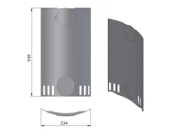 Pièce détachée Termatech plaque arrière réf 09-890 - Ersho