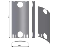 Pièce détachée Termatech plaque arrière réf 09-898 - Ersho