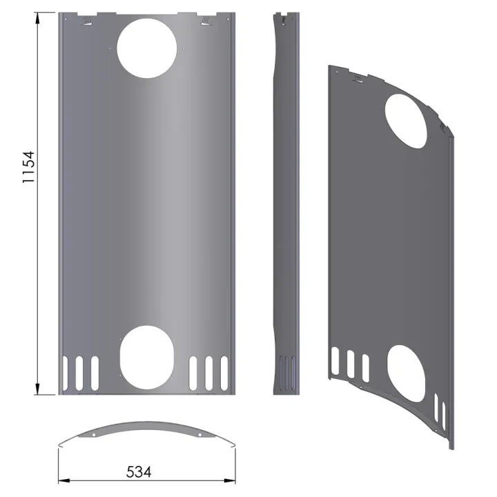 Pièce détachée Termatech plaque arrière réf 09-898 - Ersho