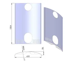 Pièce détachée Termatech Plaque arrière (TT55R) réf 09-616 - Ersho