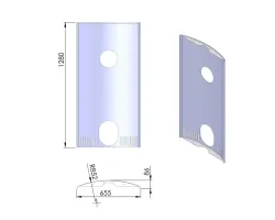 Pièce détachée Termatech Plaque arrière (TT55RHT) réf 09-618 - Ersho