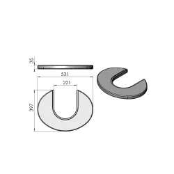 Plateau supérieur réf 08-132 - Termatech