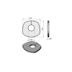 Plateau supérieur réf 08-388 - Termatech