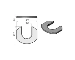 Pièce détachée Termatech Plateau supérieur réf 08-404 - Ersho
