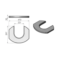 Plateau supérieur réf 08-404 - Termatech