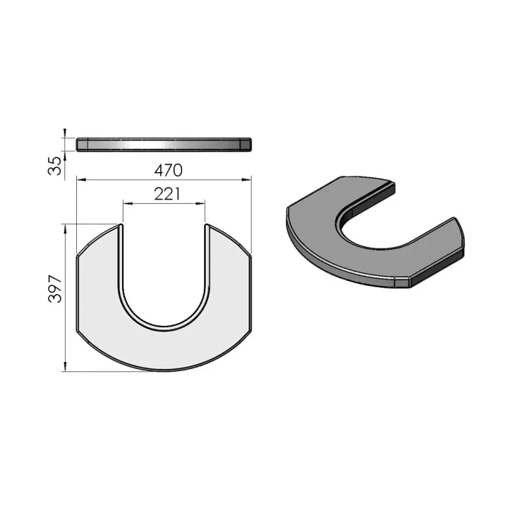 Pièce détachée Termatech Plateau supérieur réf 08-404 - Ersho