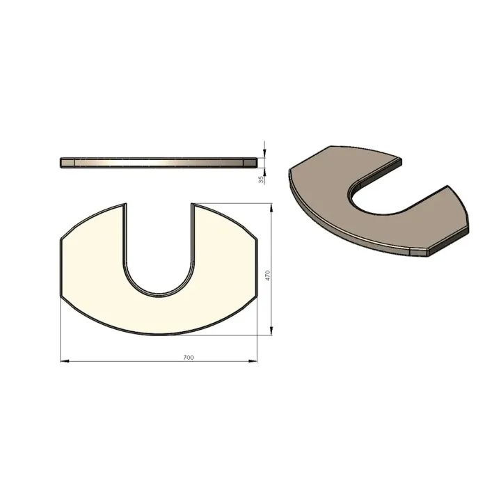 Pièce détachée Termatech Plateau supérieur réf 08-432 - Ersho