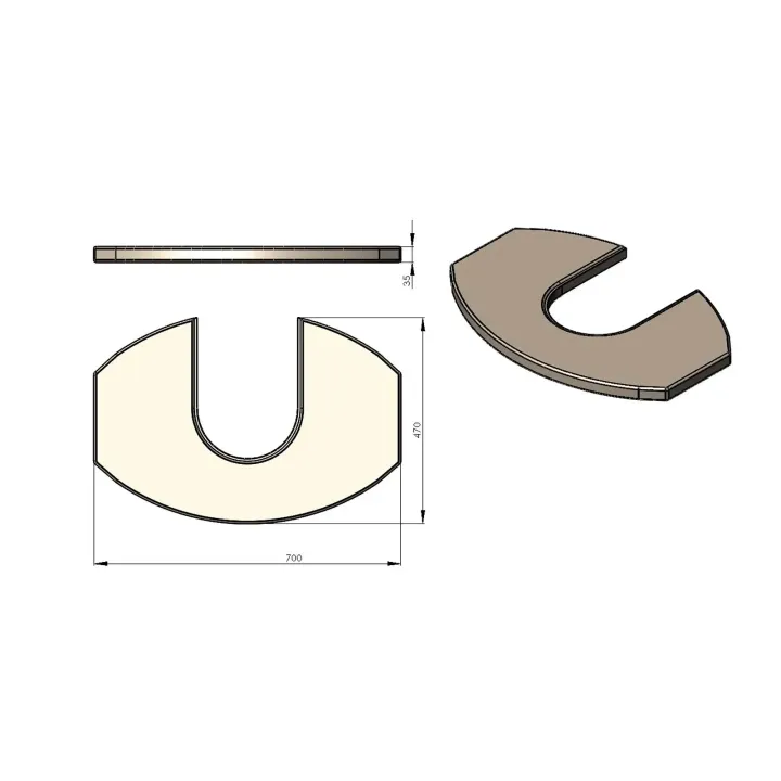 Pièce détachée Termatech Plateau supérieur réf 08-432 - Ersho