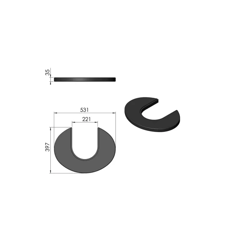 Pièce détachée Termatech Plateau supérieur réf 08-466 - Ersho