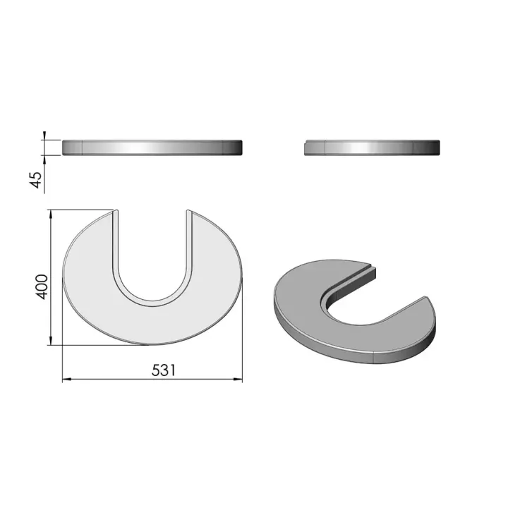 Pièce détachée Termatech Plateau supérieur réf 08-530 - Ersho