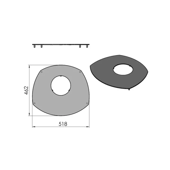 Pièce détachée Termatech Plateau supérieur réf 09-142 - Ersho