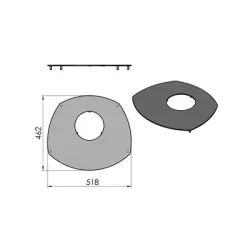 Plateau supérieur réf 09-143 - Termatech