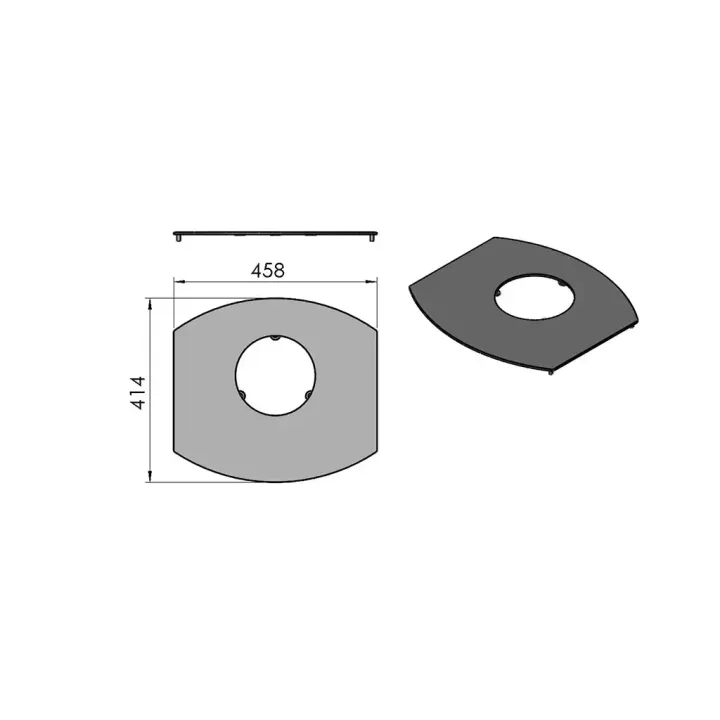 Pièce détachée Termatech Plateau supérieur réf 09-543 - Ersho