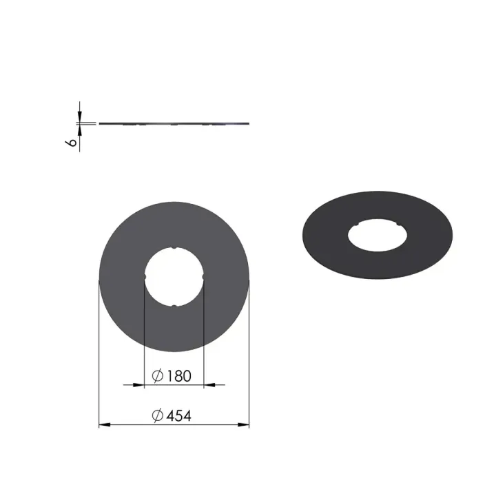 Pièce détachée Termatech Plateau supérieur réf 09-644 - Ersho