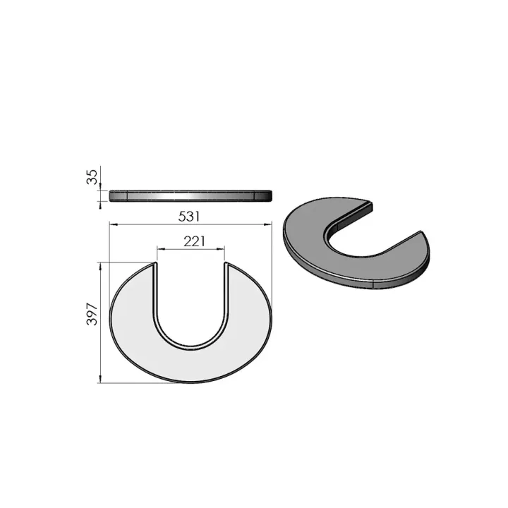 Pièce détachée Termatech Plateau supérieur  réf 08-405 - Ersho
