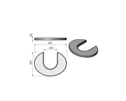 Pièce détachée Termatech Plateau supérieur  réf 08-405-W - Ersho