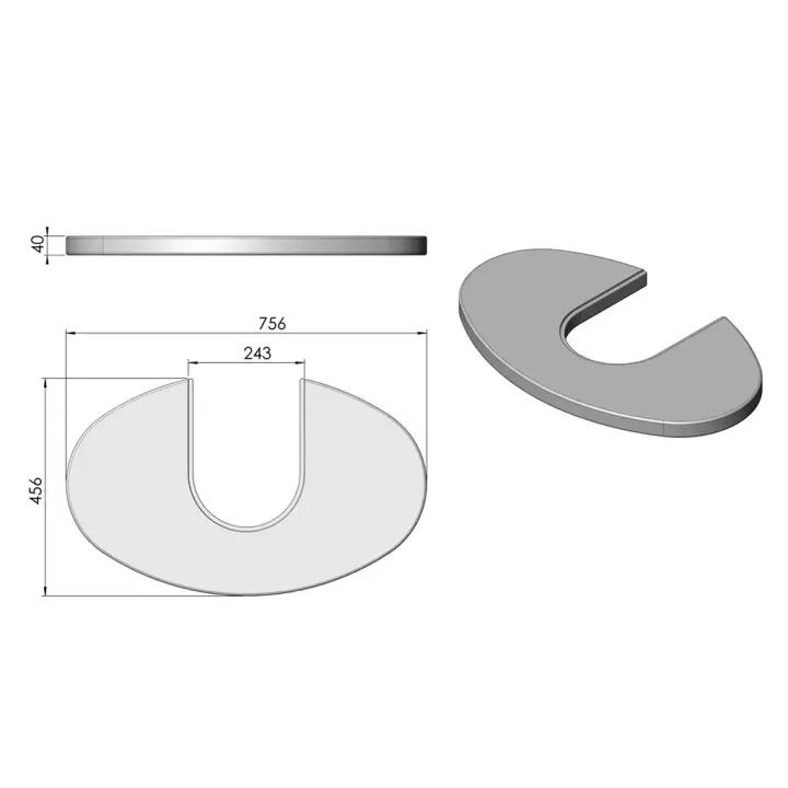 Pièce détachée Termatech Plateau supérieur  réf 08-440 - Ersho