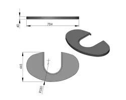 Pièce détachée Termatech Plateau supérieur  réf 09-174 - Ersho