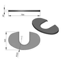 Plateau supérieur  réf 09-174 - Termatech