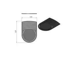 Pièce détachée Termatech Plateau supérieur  réf 09-576 - Ersho