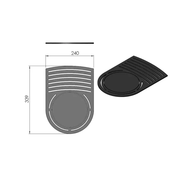 Pièce détachée Termatech Plateau supérieur  réf 09-577 - Ersho