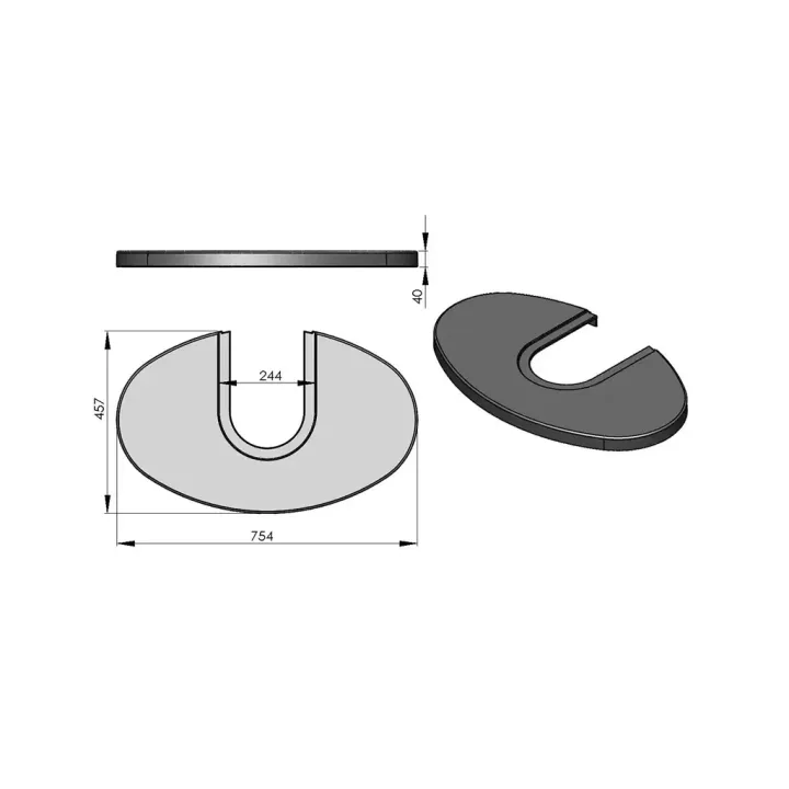 Pièce détachée Termatech Plateau supérieur  réf 09-590 - Ersho