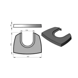 Plateau supérieur  réf 09-724 - Termatech