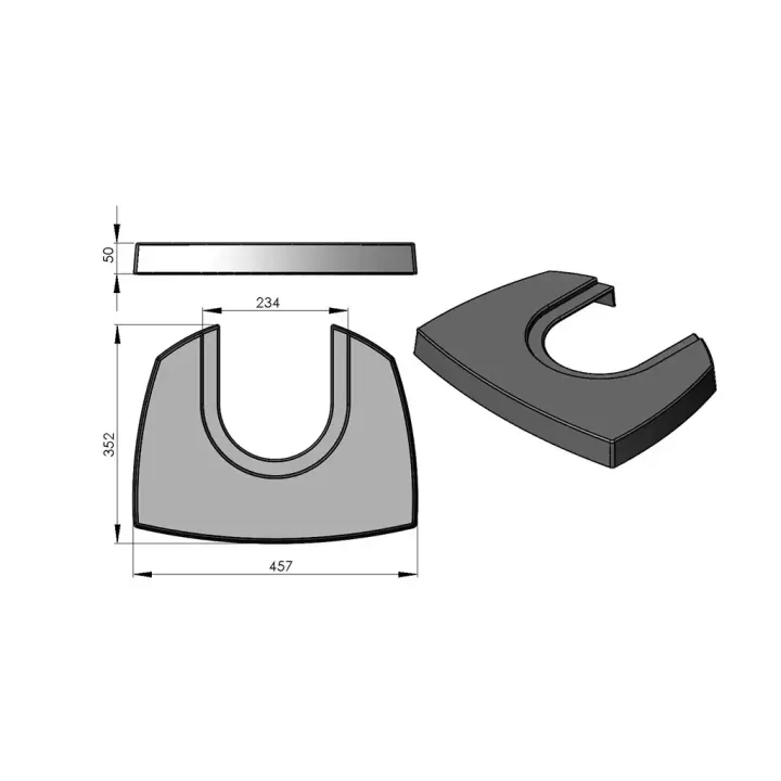 Pièce détachée Termatech Plateau supérieur  réf 09-724 - Ersho