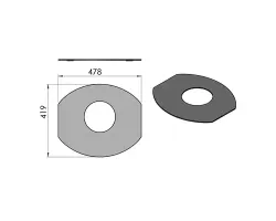 Pièce détachée Termatech Plateau supérieur  réf 09-858 - Ersho