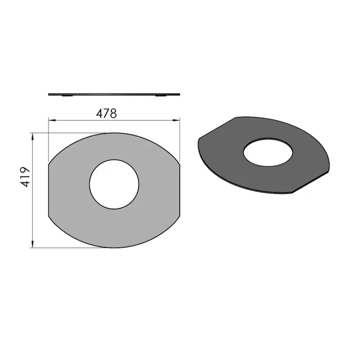 Pièce détachée Termatech Plateau supérieur  réf 09-859 - Ersho