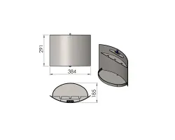 Pièce détachée Termatech Porte caches-bûches réf 09-522 - Ersho