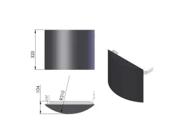 Pièce détachée Termatech Porte caches-bûches réf 09-878 - Ersho