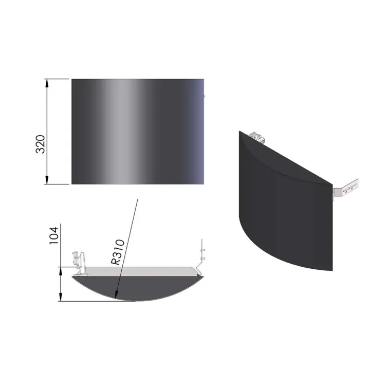 Pièce détachée Termatech Porte caches-bûches réf 09-878 - Ersho