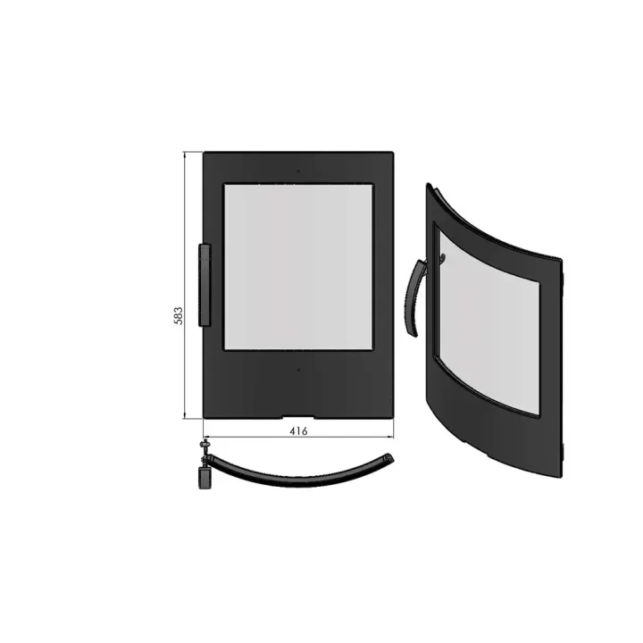 Pièce détachée Termatech Porte complet réf 09-501 - Ersho