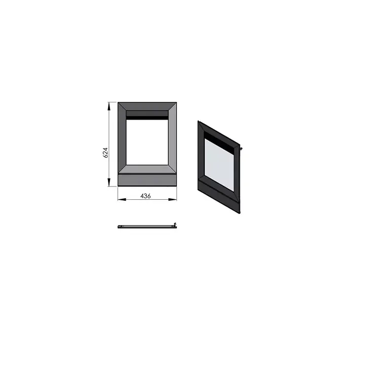 Pièce détachée Termatech Porte complète réf 09-676 - Ersho