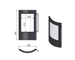 Pièce détachée Termatech Porte complète réf 09-868 - Ersho