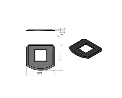 Pièce détachée Termatech Sole foyère réf 09-312 - Ersho