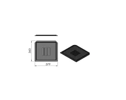 Pièce détachée Termatech Sole foyère en fonte réf 09-112 - Ersho