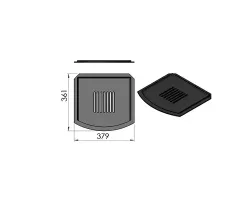 Pièce détachée Termatech Sole foyère en fonte réf 09-212 - Ersho