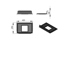 Pièce détachée Termatech Sole foyère en fonte réf 09-674 - Ersho