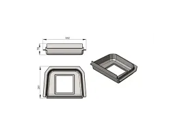 Pièce détachée Termatech Sole foyère en fonte réf 09-722 - Ersho